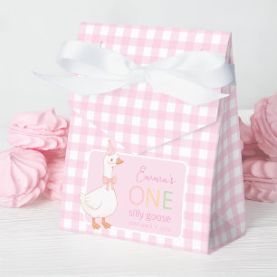 Ein verrückter Gans Süßes rosa Mädchen 1. Geburtst Geschenkschachtel