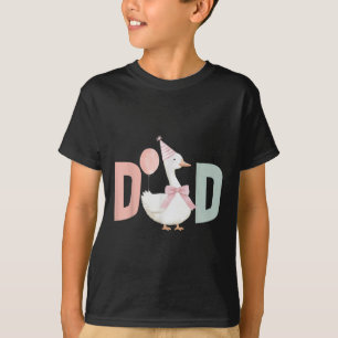 Ein verrückter Gänse-Vater 1. erster Geburtstag Fa T-Shirt
