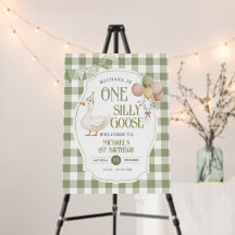 Ein verrückter Gänsegeburtstag Salbei Gingham Will