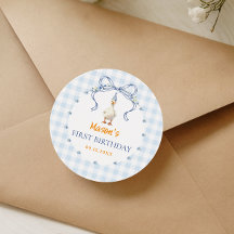 Ein verrückter Gänsejunge zum ersten Geburtstag Bl