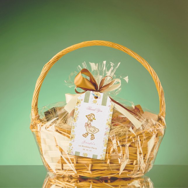 Ein verrücktes Gans-Geschenk-Tag Geschenkanhänger (Von Creator hochgeladen)