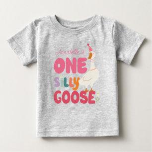 Ein verrücktes Gans T-Shirt, Verrückte Gans Pink,  Baby T-shirt