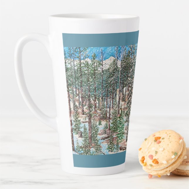 Ein verschneiter Sonntagssonntag-Becher Milchtasse (Beispiel)