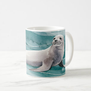 Ein verspielter Seelöwe Kaffeetasse