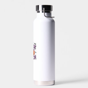 Ein verspieltes Design mit einer Kürbispuppe mit e Trinkflasche