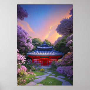 Ein verstecktes Spiel im Serenengarten Poster