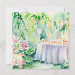 Ein verzauberter Garten: Teefreude, eine Babydusch Einladung