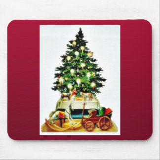 Ein verzierter Weihnachtsbaum Mousepad