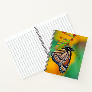Ein Viceroy Butterfly auf Blume Notizbuch
