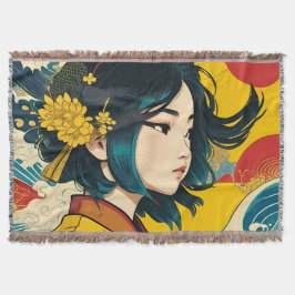 Ein vietnamesisches Mädchen im Vollblut Decke