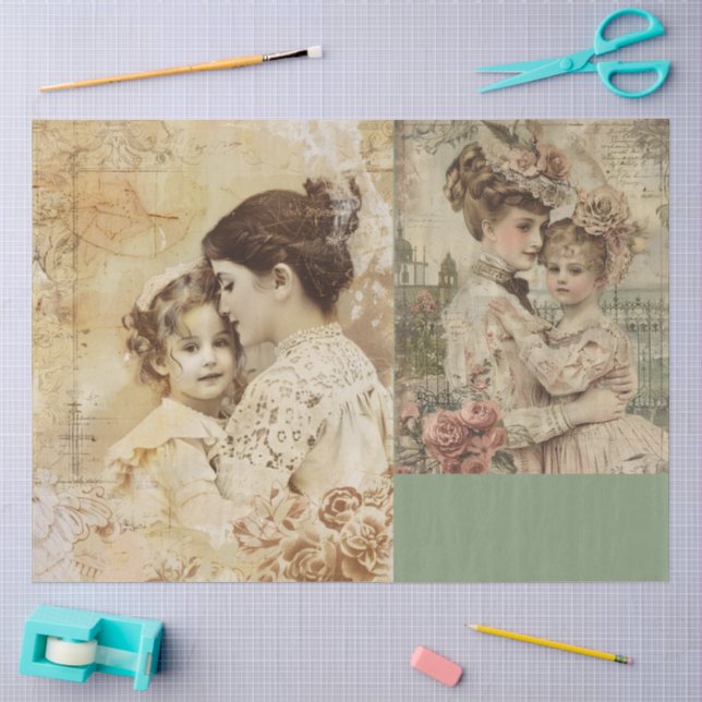 Ein viktorianisches Muttertagsdesign #5 Seidenpapier (Basteln)