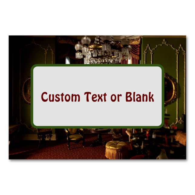 Ein Viktorianisches Weihnachtsfest - individuelle  Tischnummer (Vorderseite)