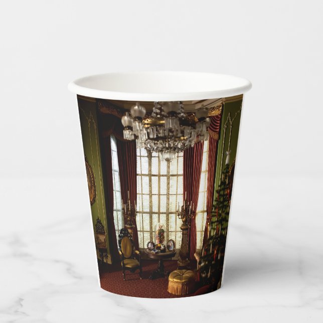 Ein Viktorianisches Weihnachtsfest - Papieraufnahm Pappbecher (Vorderseite)