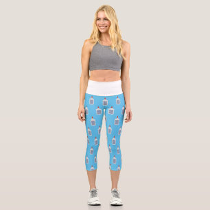 Ein Vintage-Schulkleber aus den 80er, 90er Jahren Capri Leggings