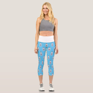 Ein Vintager Schulleim aus dem 80er der 90er Jahre Capri Leggings