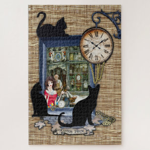 Ein Vintager Uhrenhersteller Puzzle