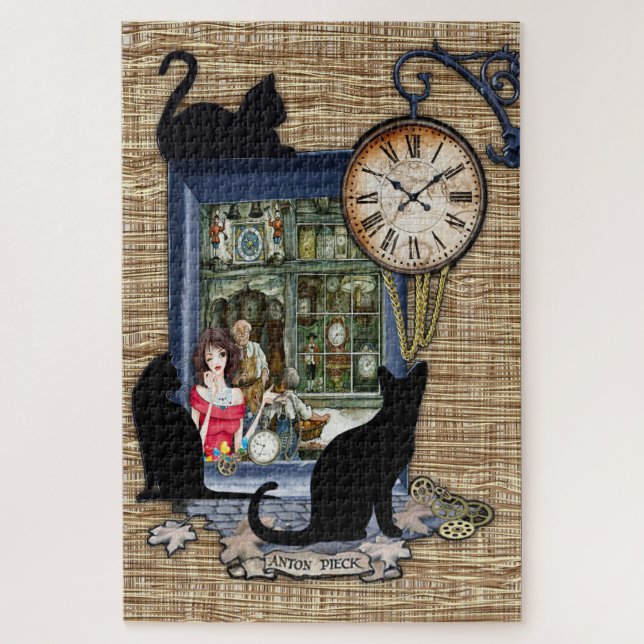 Ein Vintager Uhrenhersteller Puzzle (Vertikal)