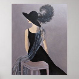 EIN VINTAGES MODELL POSTER