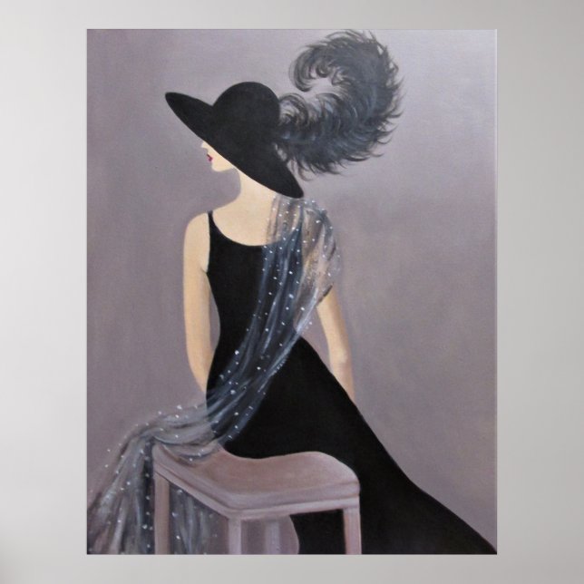 EIN VINTAGES MODELL POSTER (Vorne)