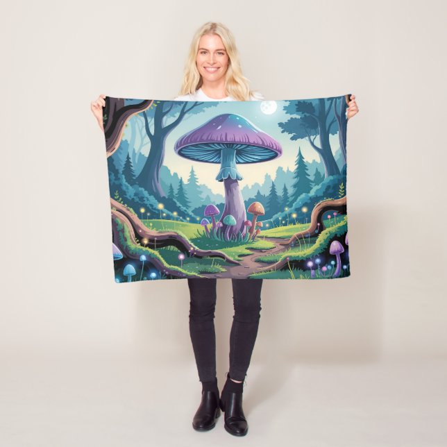 Ein violetter Pilz Fleecedecke (Beispiel)