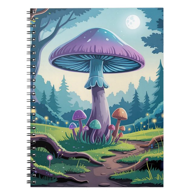 Ein violetter Pilz Notizblock (Vorderseite)