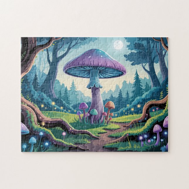 Ein violetter Pilz Puzzle (Horizontal)