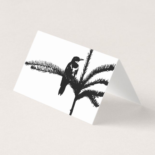 Ein Vogel auf dem Zweig (Vorderseite)