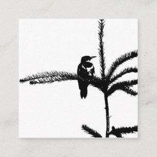Ein Vogel auf dem Zweig Begleitkarte