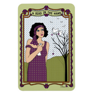 Ein Vogel im Hand_A_ Flex Magnet 4"x6"