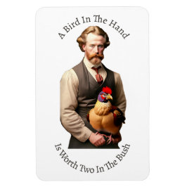 Ein Vogel in der Hand Flexible Magnet