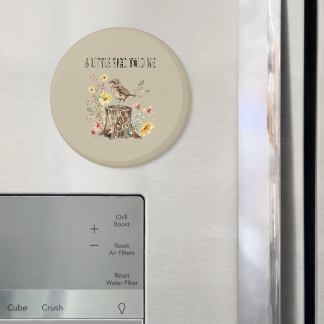 Ein Vögelchen hat mir Blumen erzählt Magnet (In Situ (Kühlschrank))