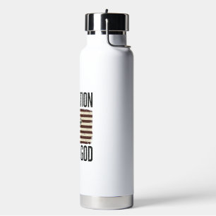 Ein Volk unter Gott patriotisches Kreuz Trinkflasche