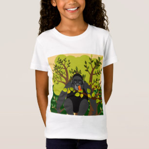 Ein von einem Schmetterling bezauberter Gorilla T-Shirt