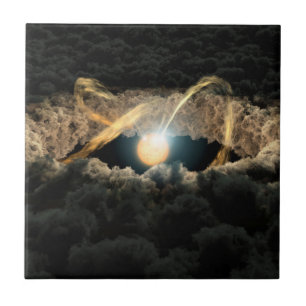 Ein von einer protoplanetären Diskette umgebener S Fliese