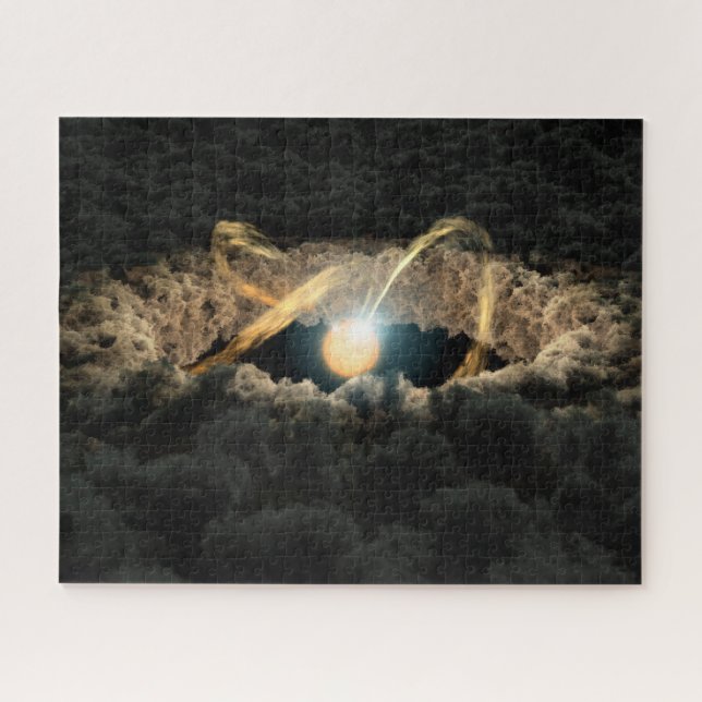 Ein von einer protoplanetären Diskette umgebener S Puzzle (Horizontal)