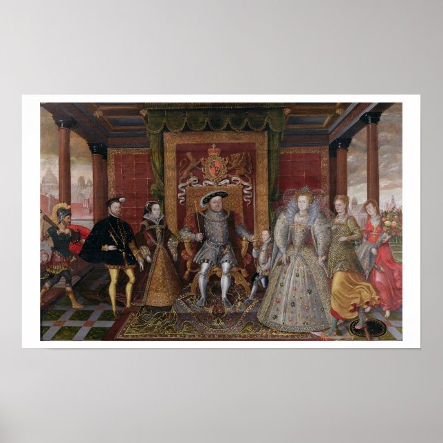 Ein Vorwurf der Tudor-Erbfolge: Die Familie der Poster (Vorne)