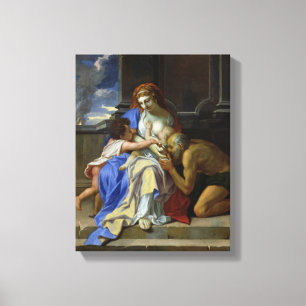 Ein Vorwurf der Wohltätigkeit, c.1642-48 Leinwanddruck