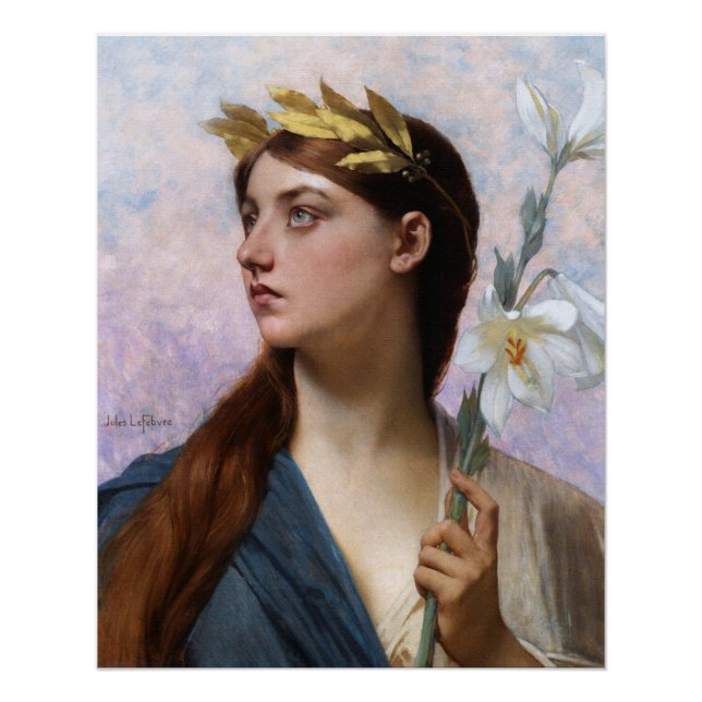 Ein Vorwurf des Sieges von Jules Joseph Lefebvre Poster (Vorderseite)