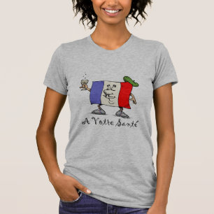 Ein Votre Sante Damen-grundlegender T - Shirt