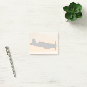 Ein Vought F4U Corsair-Jagdflugzeug Post-it Klebezettel