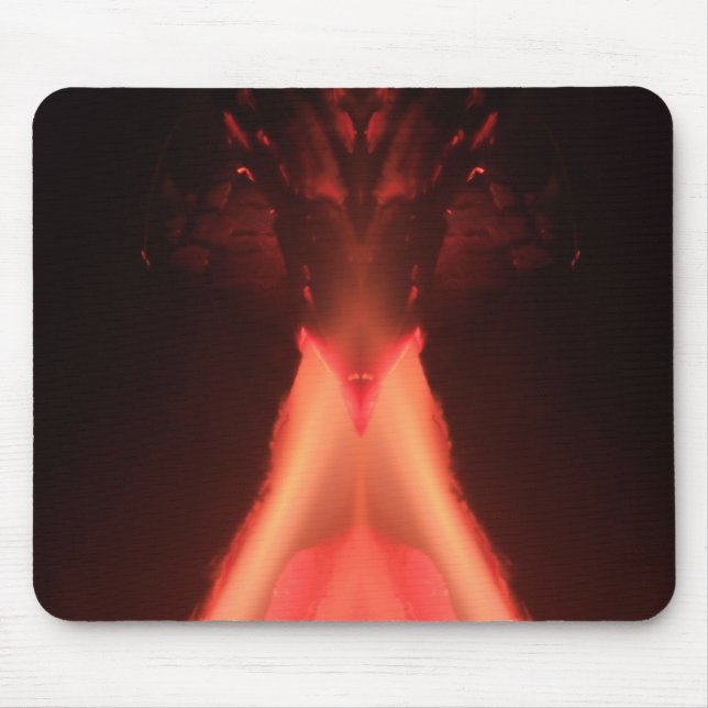 Ein Vulkan des Feuers Mousepad (Vorne)