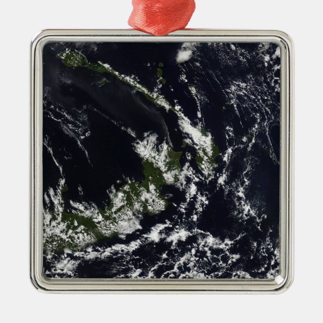 Ein vulkanischer Abfluss aus der Rabaul-Caldera Ornament Aus Metall (Vorne)