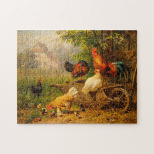 Ein wachsames Auge Carl Jutz 1916 Hofhahn Puzzle