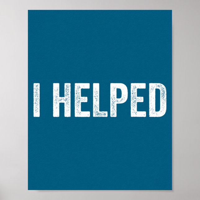 Ein wachsender kleiner Mensch half beim Matching Poster (Vorne)