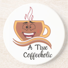 Ein wahrer Kaffeetrinker  Getränkeuntersetzer