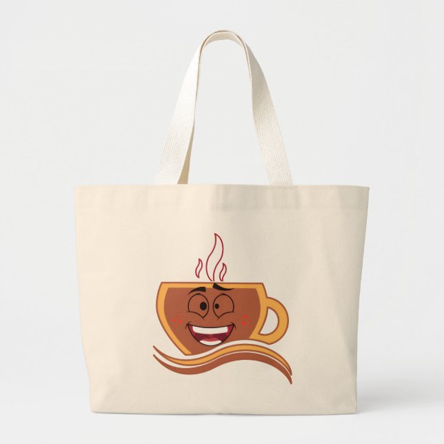 Ein wahrer Kaffeetrinker  Jumbo Stoffbeutel (Vorne)
