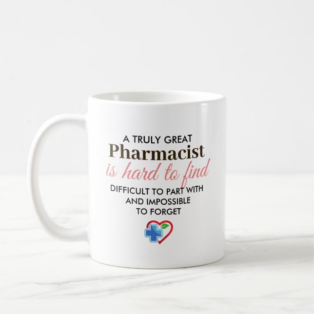 Ein wahrhaft großer Apotheker - Personalisierter N Kaffeetasse (Links)