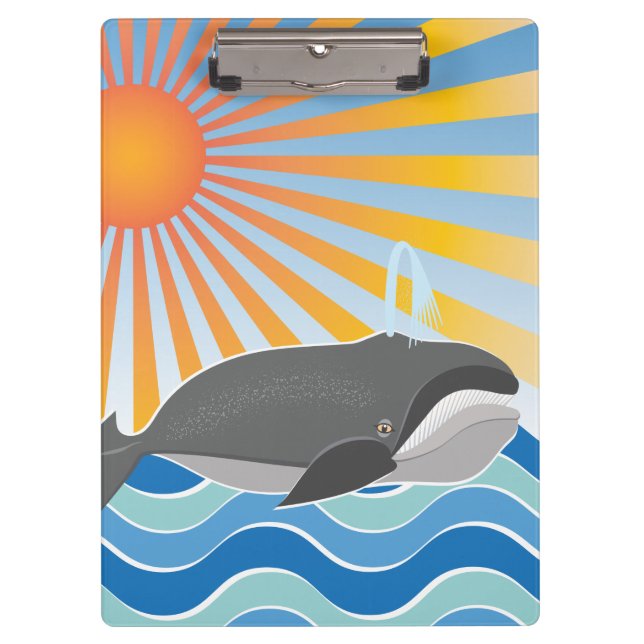 Ein Wal einer guten Zeit Klemmbrett (Vorderseite)