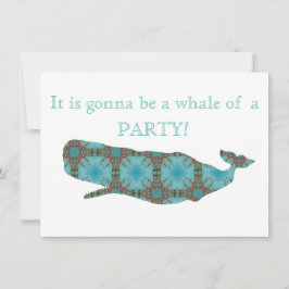 Ein Wal eines Party Einladung