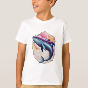Ein Wal schwimmt durch den Weltraum T-Shirt